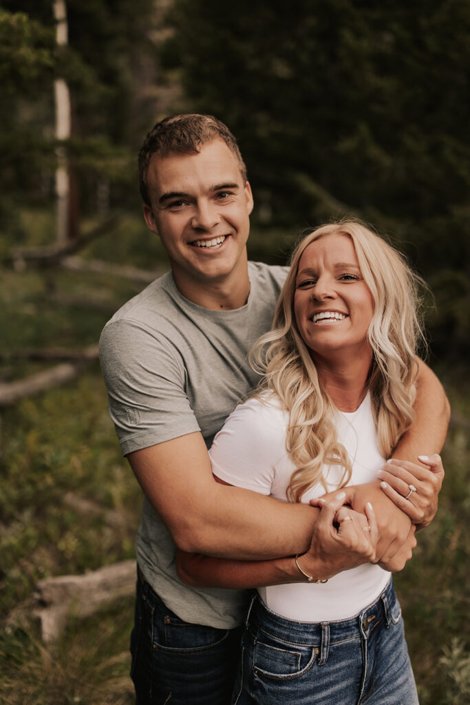 Summer Rocky Mountain National Park Engagement Session in Colorado